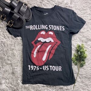 The Rolling Stones Black Graphic Tee size xs